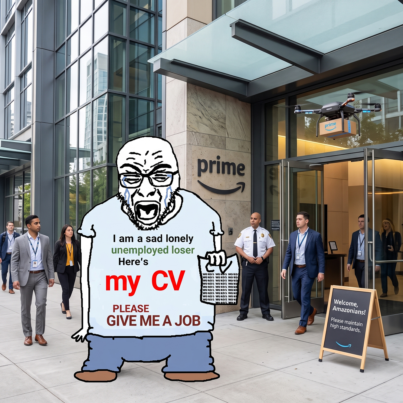 Anon getting rejected by AMZN